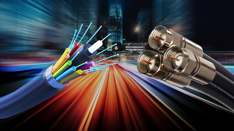 coaxial cable vs fiber optic