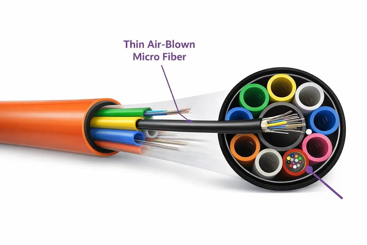 Air Blowing Micro Fiber Optic Cable